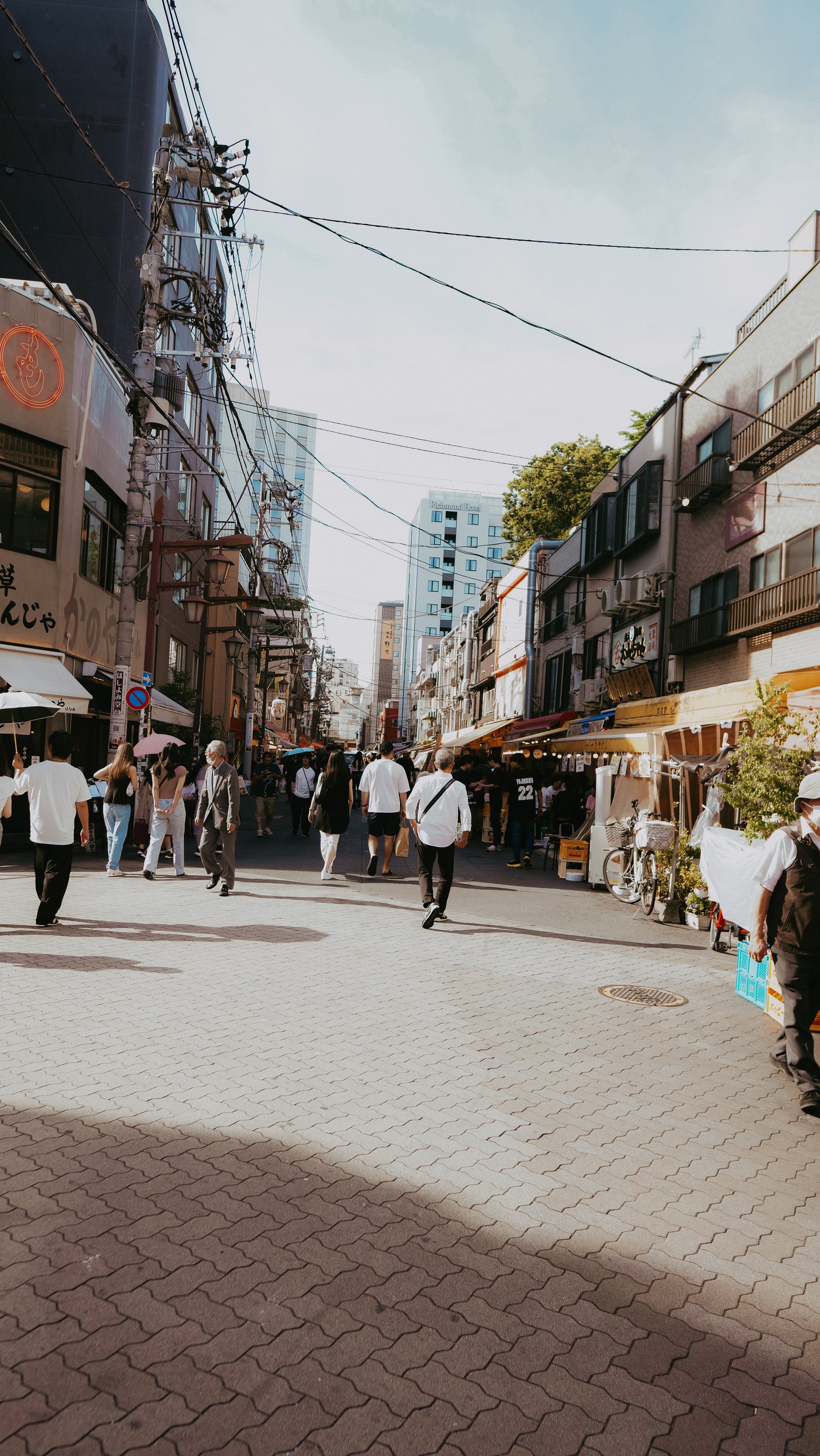 A street scene in Tokyo, Japan
